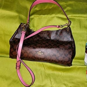 COACH leather hobo style bag